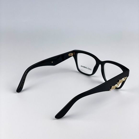 D&G DG3370 501 Eyeglasses Black Square Women - Picture 8 of 12